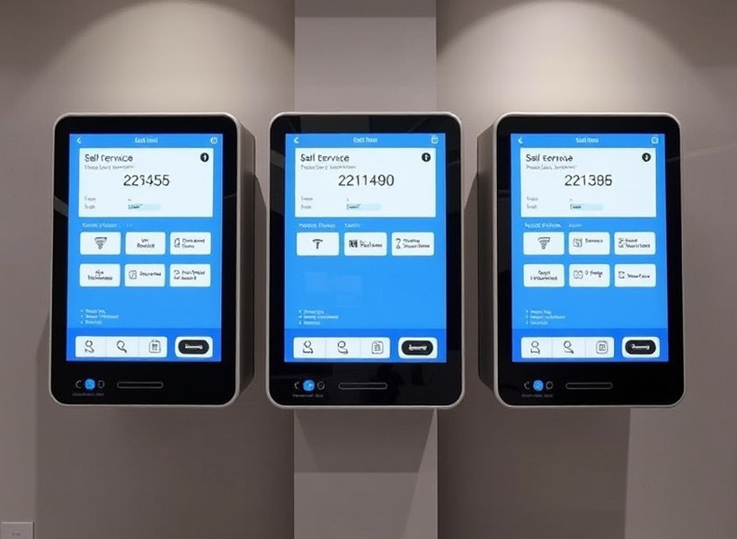 Remote diagnostics screen for a self-service terminal